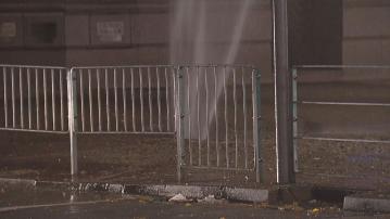 銅鑼灣有地下鹹水管爆裂
