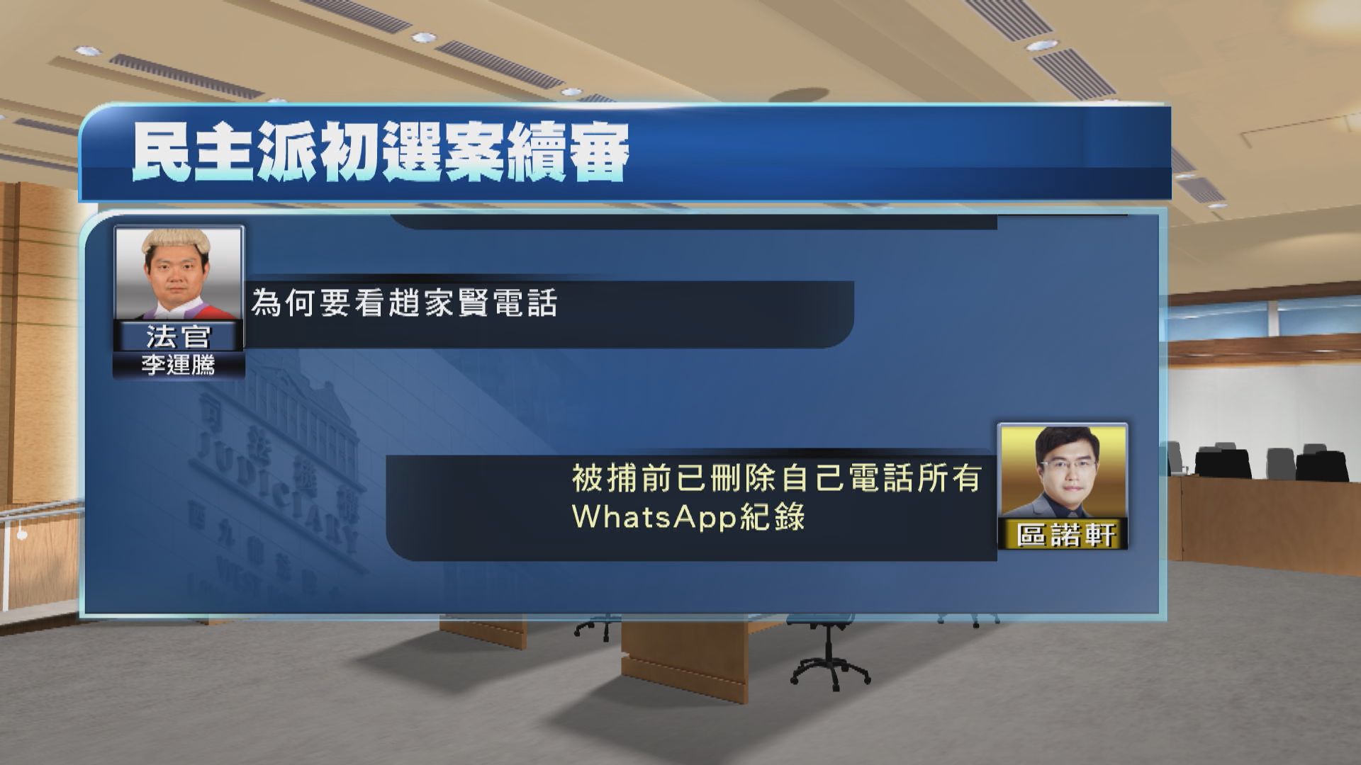區諾軒稱被捕前已刪所有WhatsApp訊息　負責籌辦初選論壇