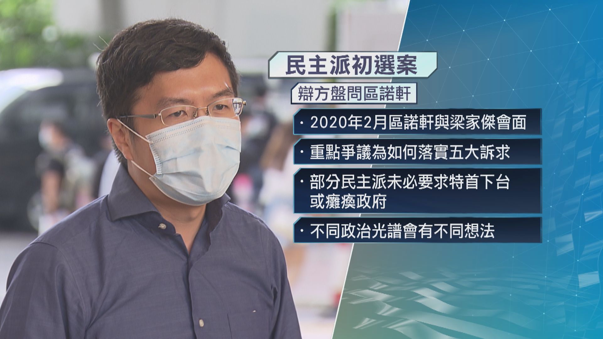 【初選案】辯方質疑公民黨無就否決預算案達共識　區諾軒：不能如此武斷