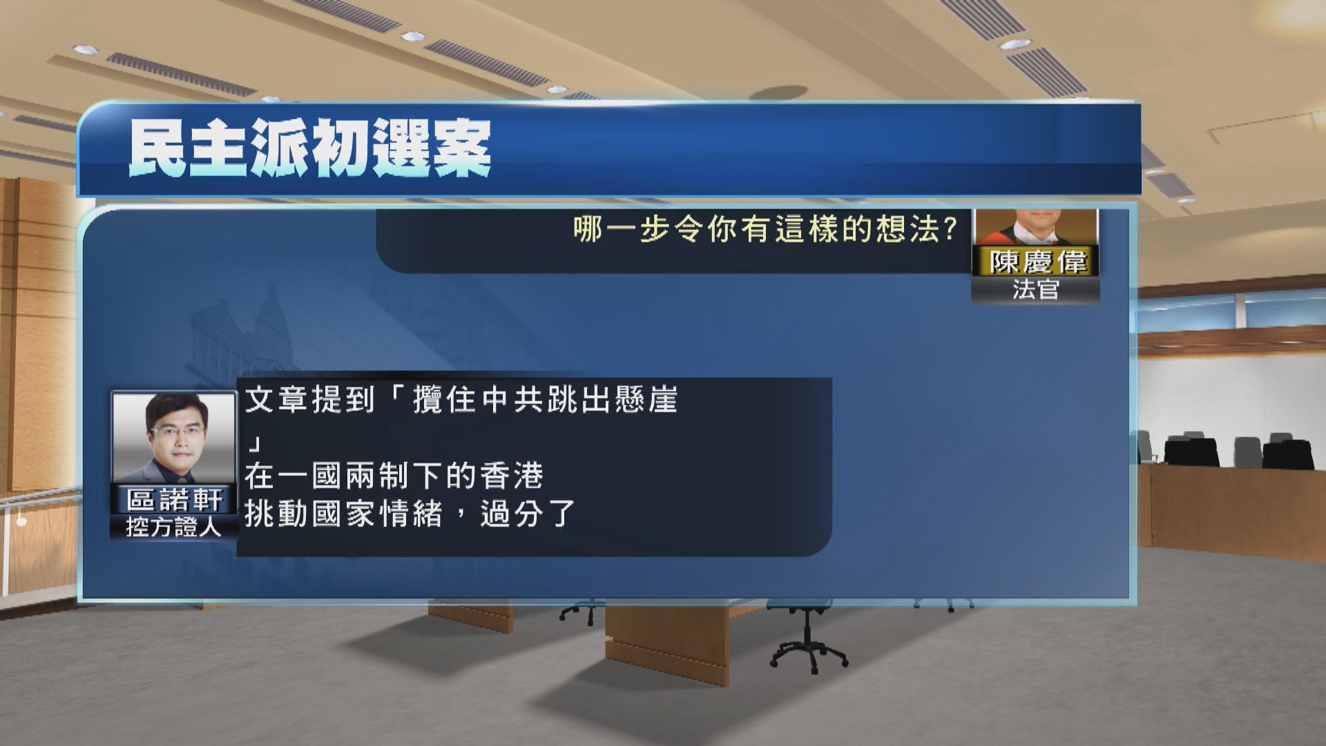 【初選案】區諾軒：初心並非捆綁否決預算案　戴耀廷「攬炒十步曲」過分
