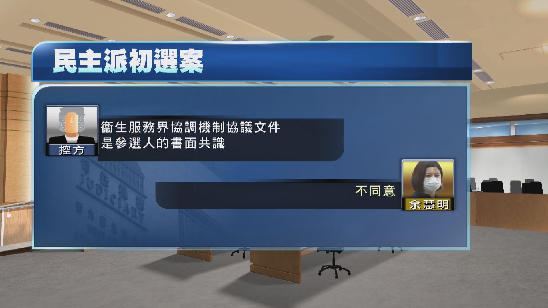 【初選案】余慧明作供：醫護衞生界初選 從未討論預算案議題