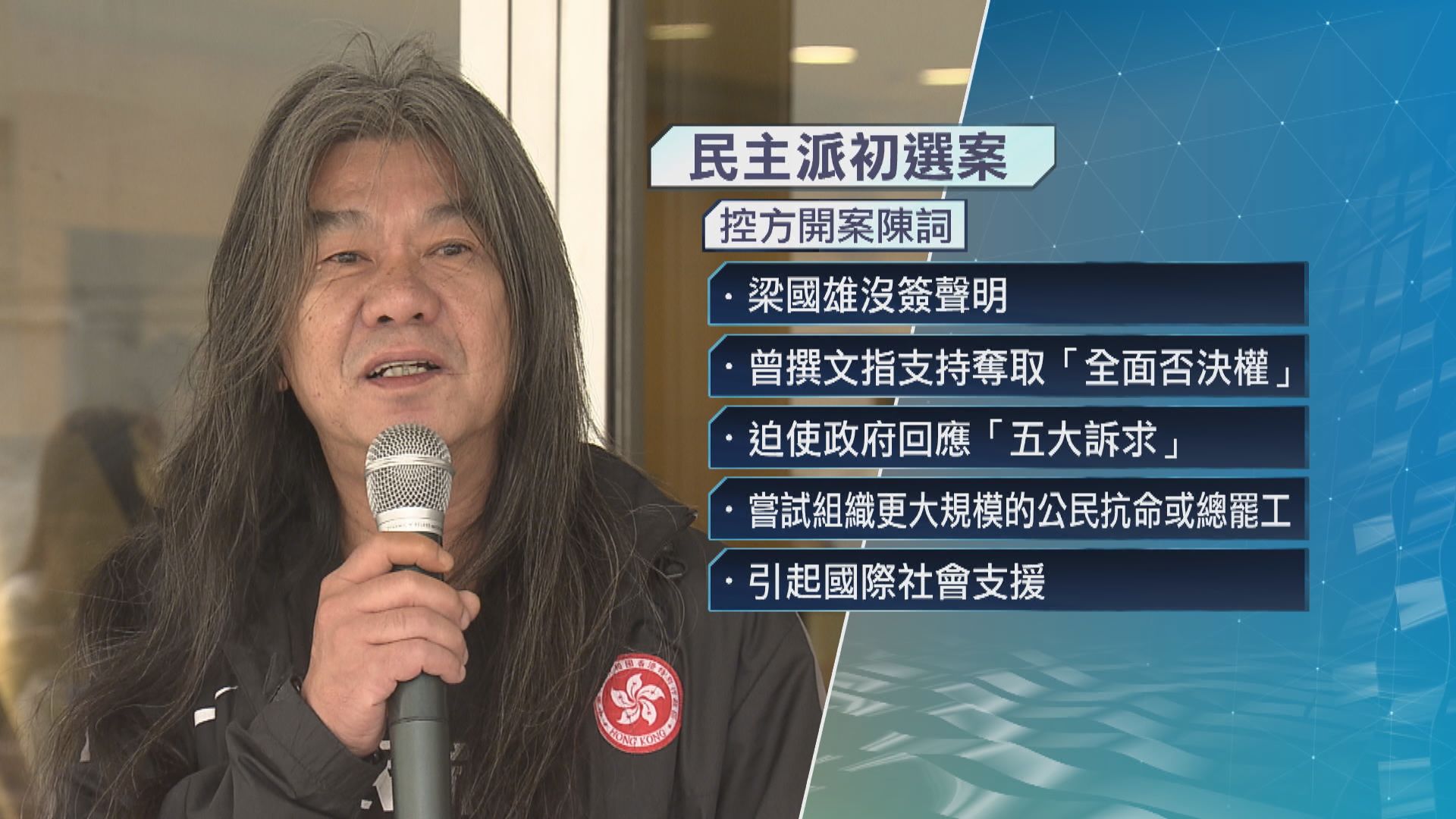 林卓廷、梁國雄未簽「墨落無悔」聲明書　控方稱仍涉違國安行為