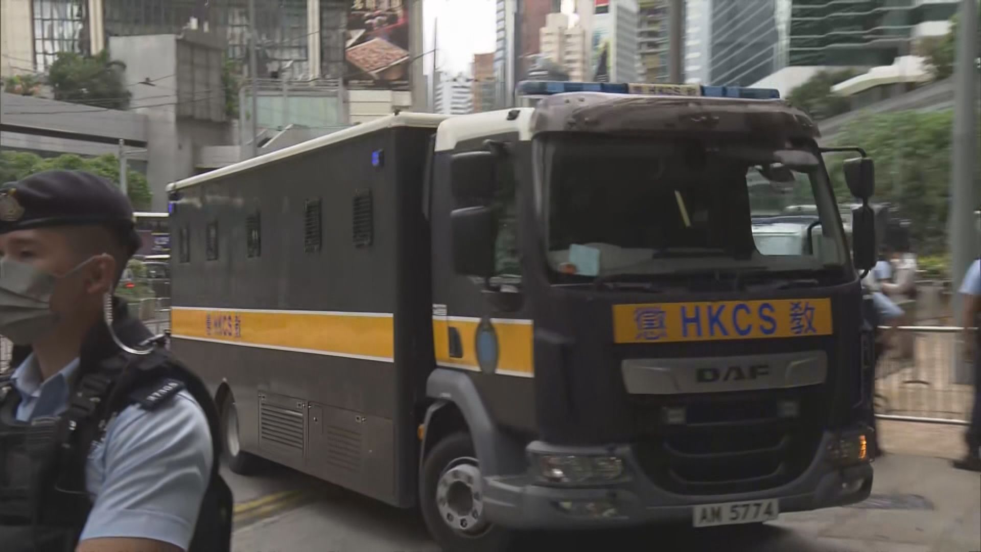 高院審理818集會案定罪及刑期上訴　黎智英等由囚車押送到庭