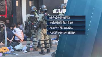 理大外圍非法集結罪成 14人判囚9至14個月 1人判入勞教中心