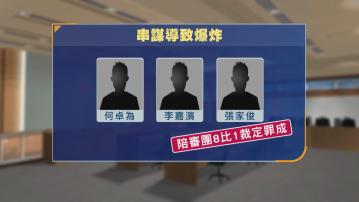 2020年爆炸品案　三被告交替控罪串謀導致爆炸罪成　其餘五名被告無罪釋放