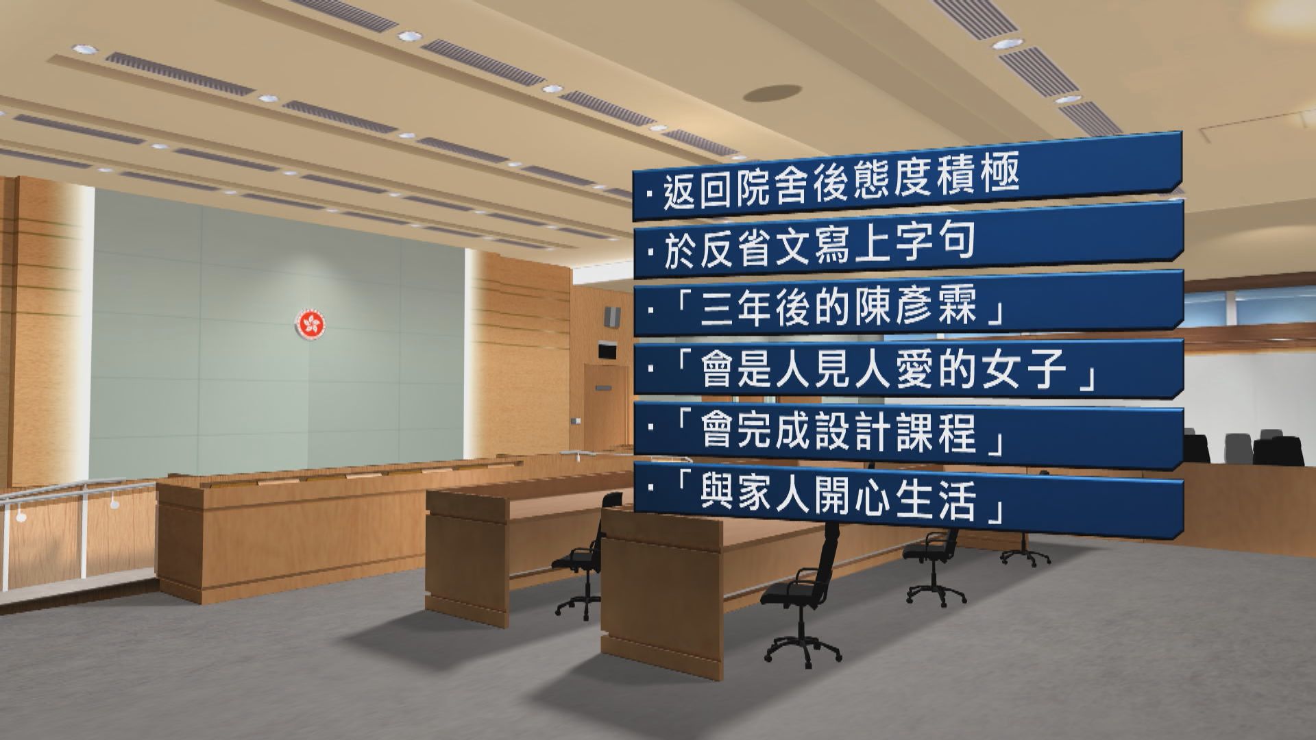 精神科醫生指陳彥霖交談說話清晰　沒有思覺失調症狀