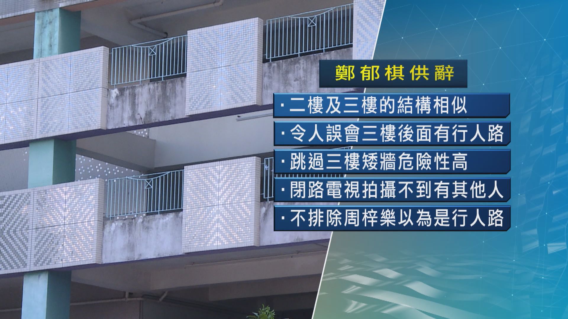 周梓樂死因研訊　專家證人：停車場二三樓結構相似易誤會矮牆後有行人路