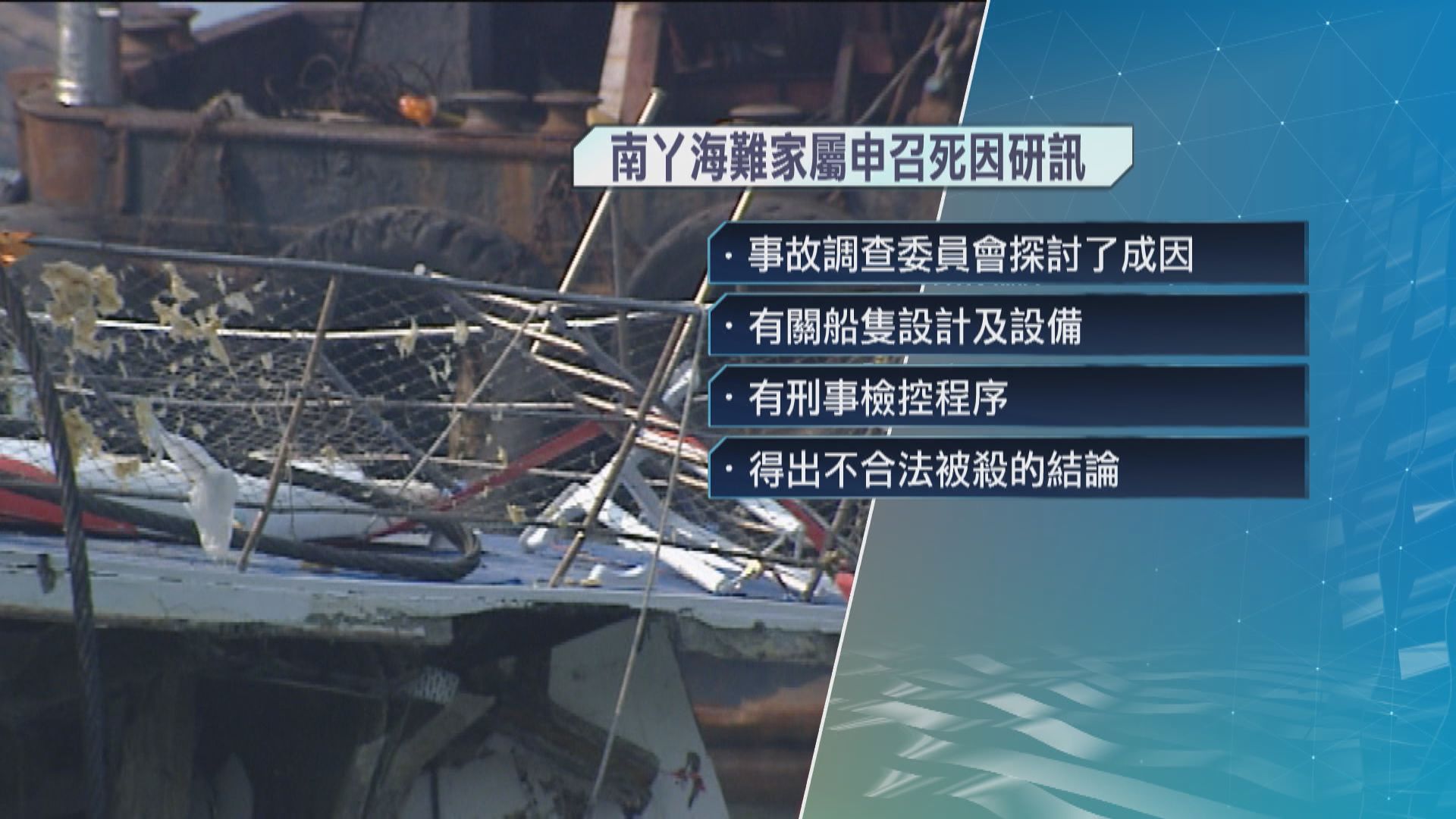 南丫海難死因庭申請被拒　法官：調查委員會及刑事程序已得出海難原因