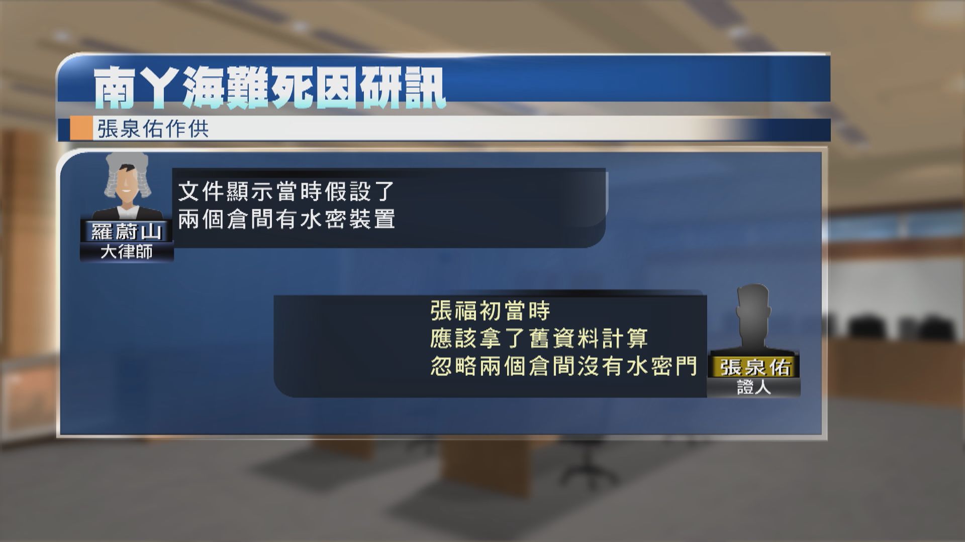 南丫海難死因研訊｜南丫四號造船廠工程經理承認未發現下屬計算數據出錯