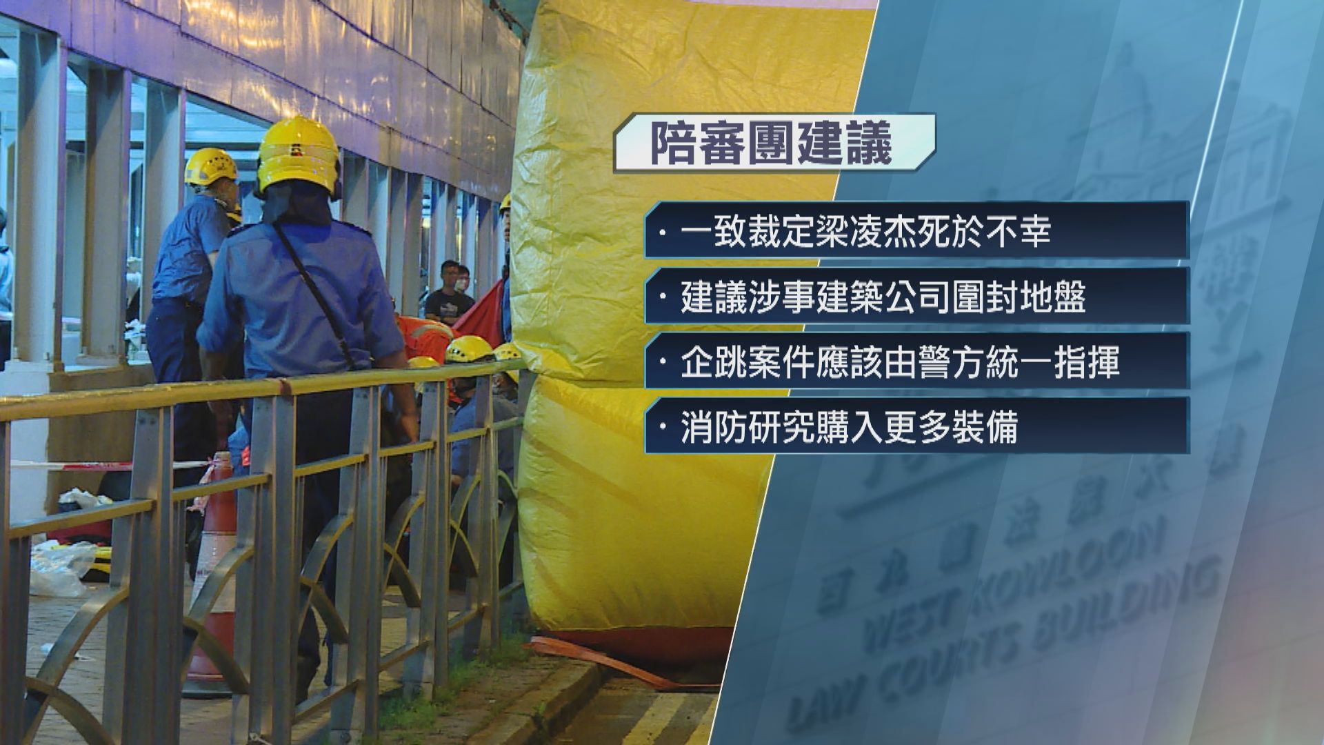 死因庭裁定梁凌杰死於不幸　倡消防購入更多裝備減風險
