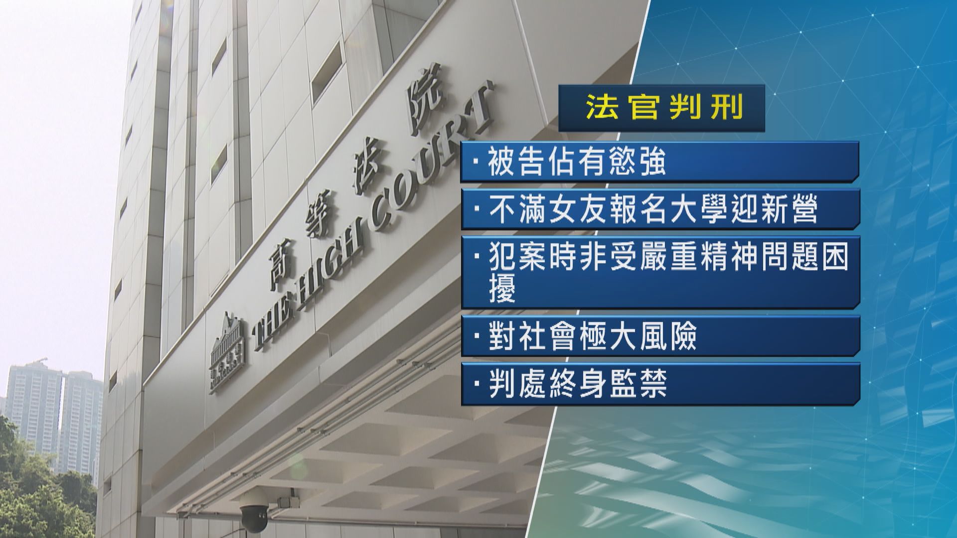 男子四年前城巴謀殺女友囚終身　官指被告有預謀犯案