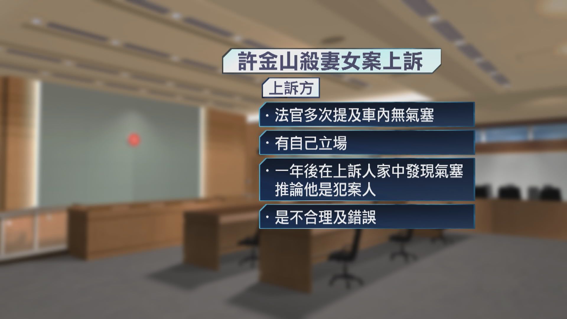 許金山謀殺妻女案終極上訴 終院押後裁決