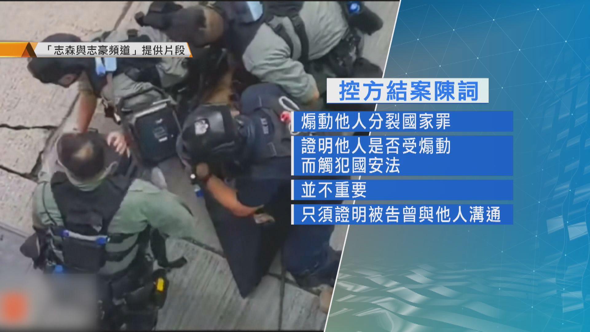 首宗國安法案件完成結案陳詞　法庭下周二裁決