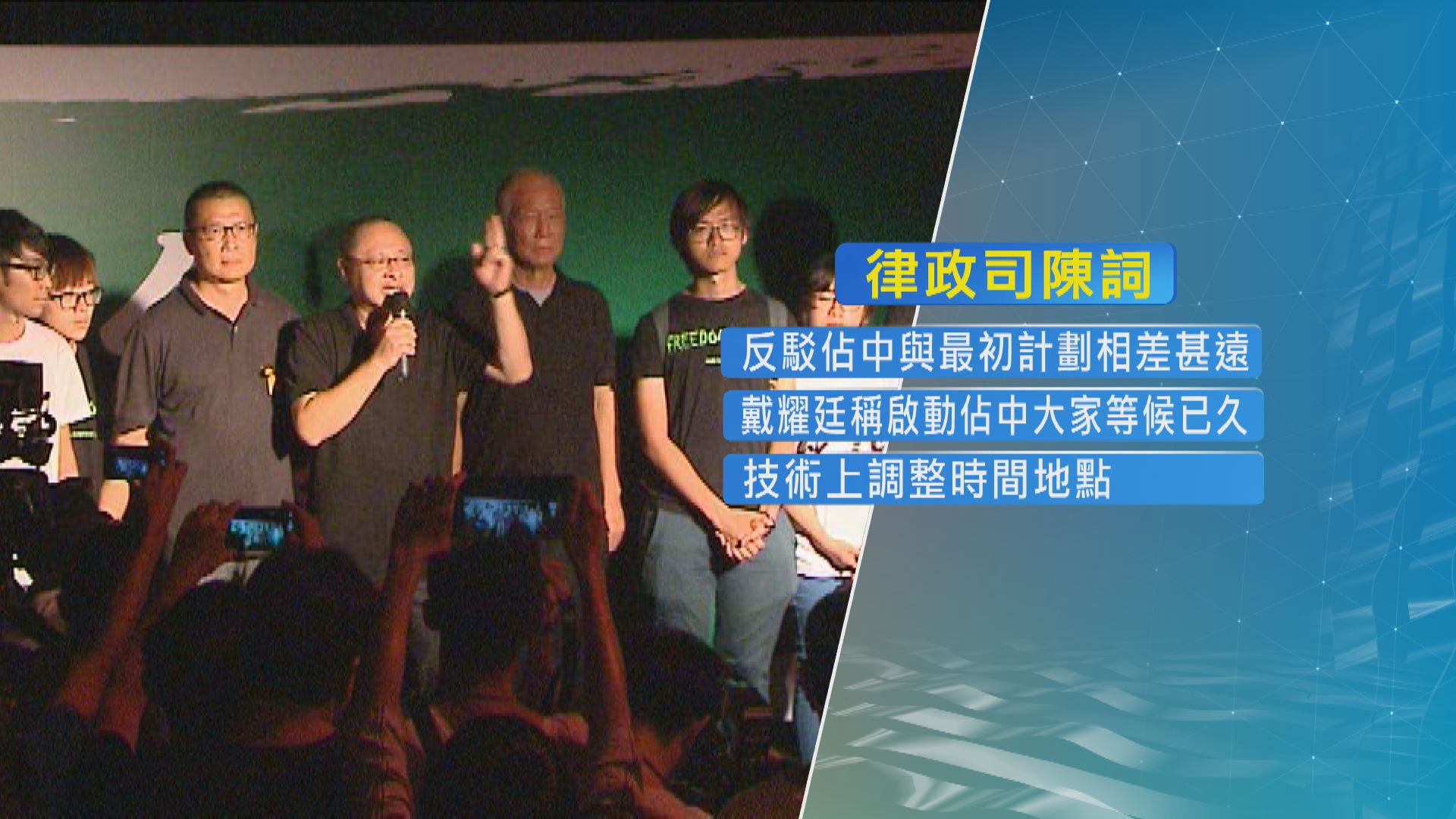 上訴庭續審佔中案　律政司指佔領運動與發起人最初計劃本質相似