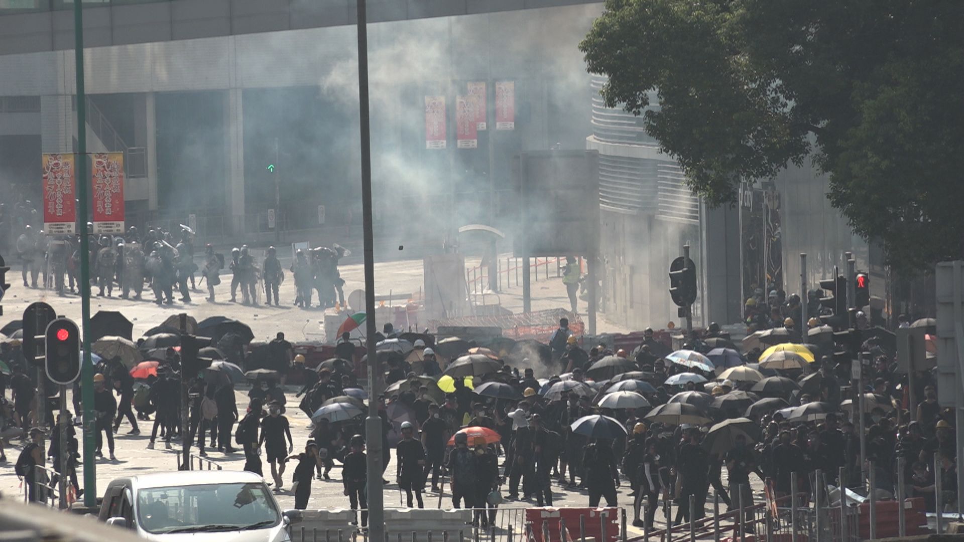 三名男子涉2019年10月1日屯門示威　一人暴動罪成