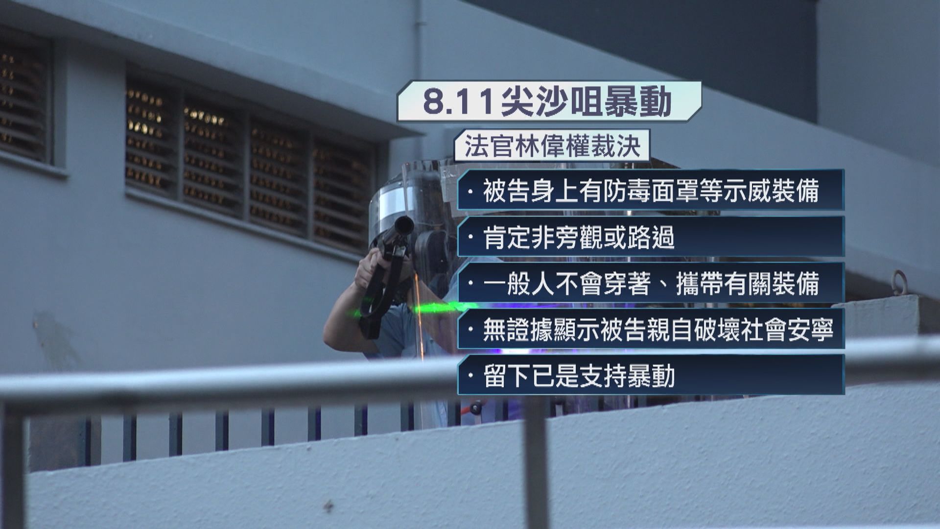 2019年尖沙咀警署外衝突　七人暴動罪成還柙候判