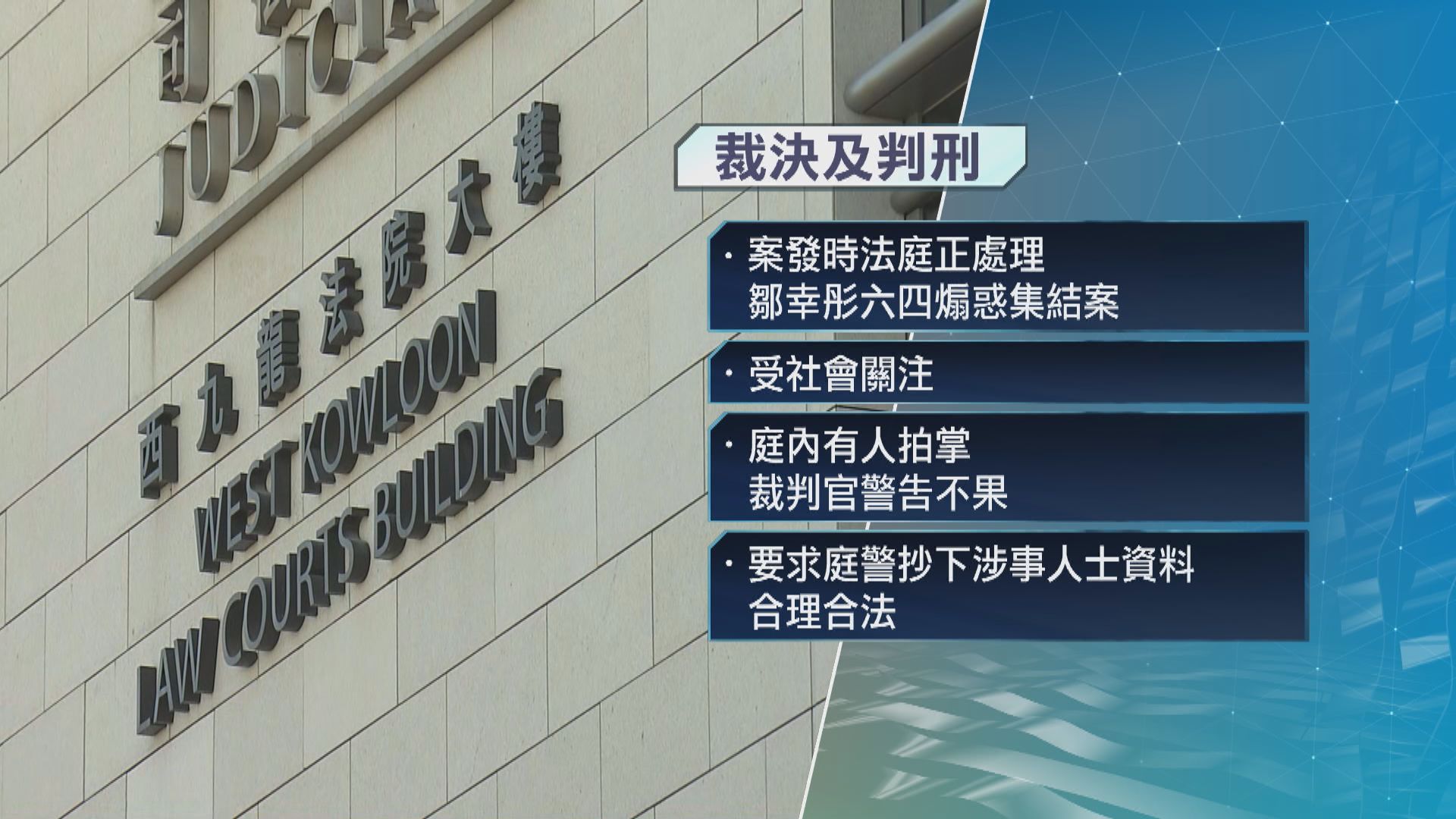 兩人法庭旁聽拍手及批評法官　發表煽動文字罪成判囚