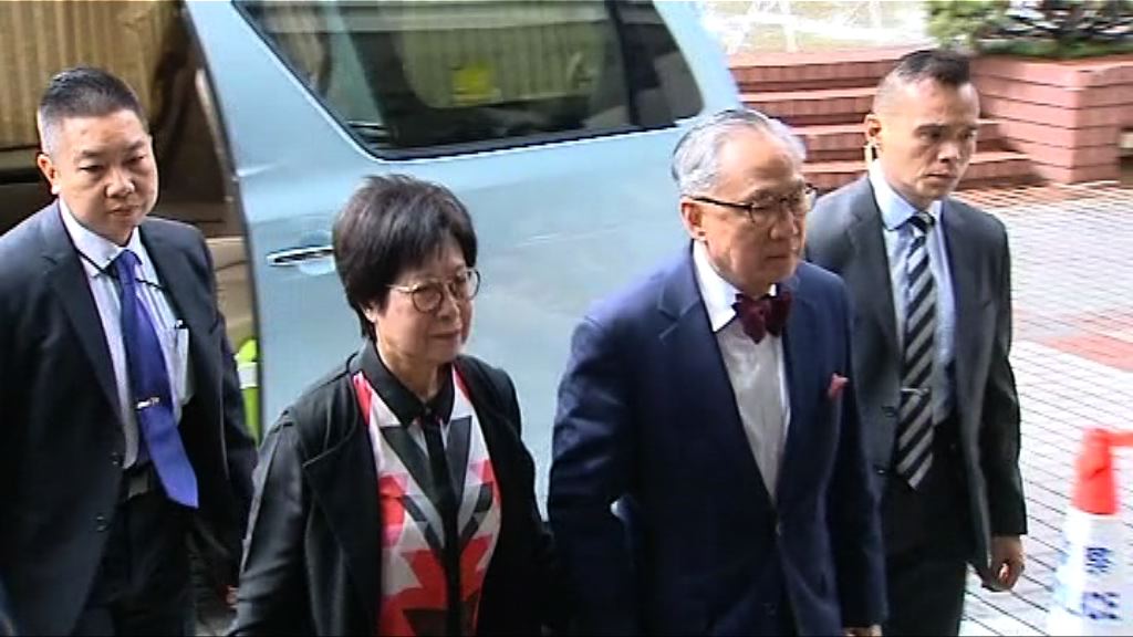 曾蔭權抵達高院待聽取上訴判決