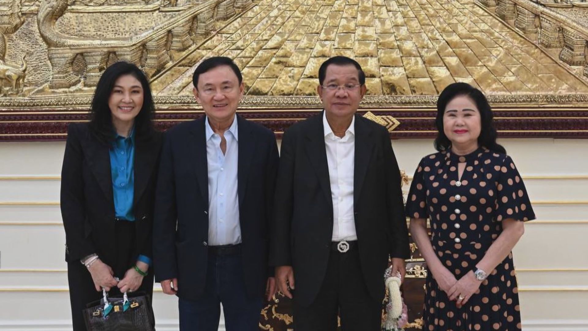 泰國前總理他信及英祿赴柬埔寨 出席洪森生日宴