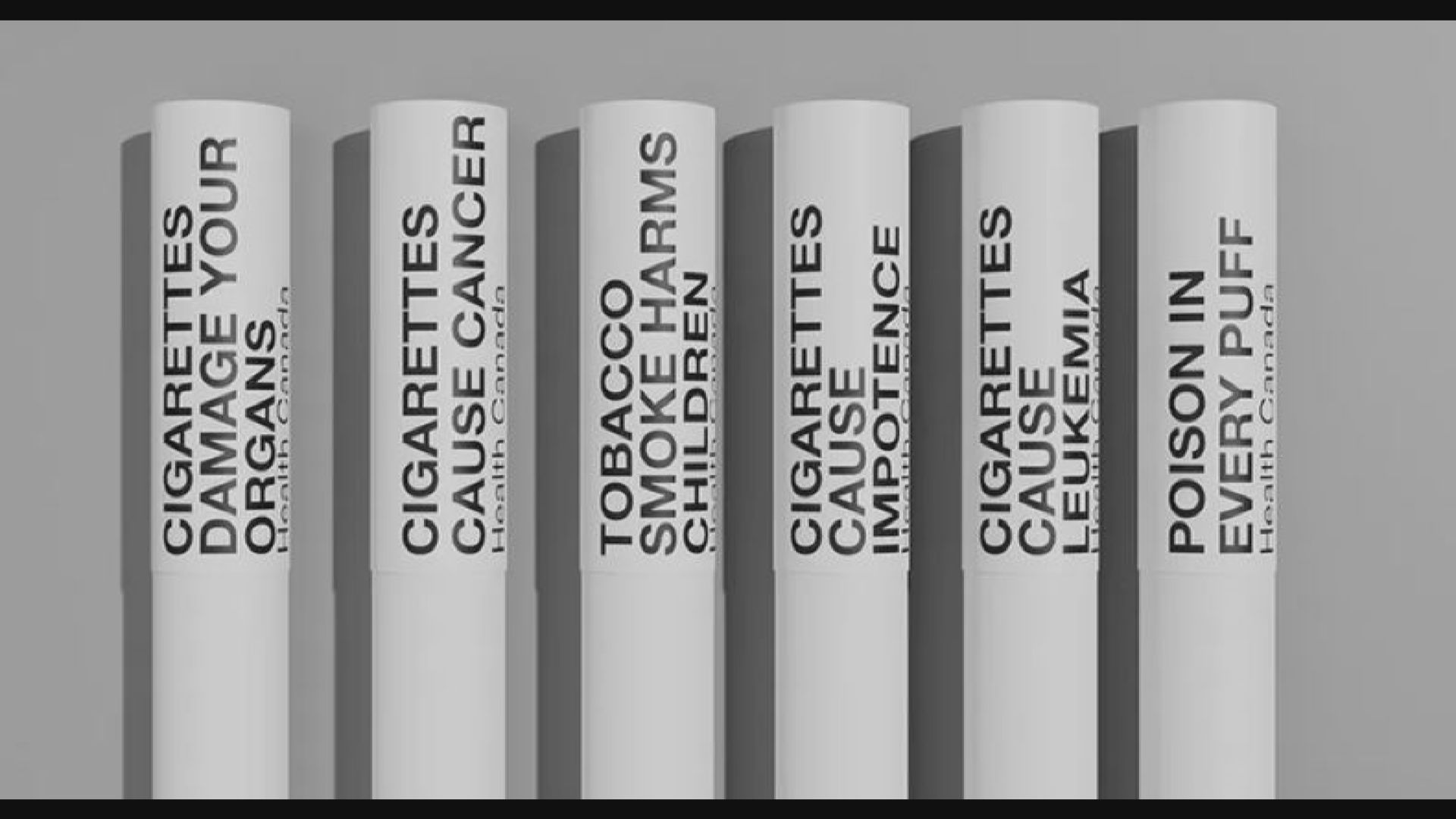 加拿大新規 要求每支香煙印警告字句