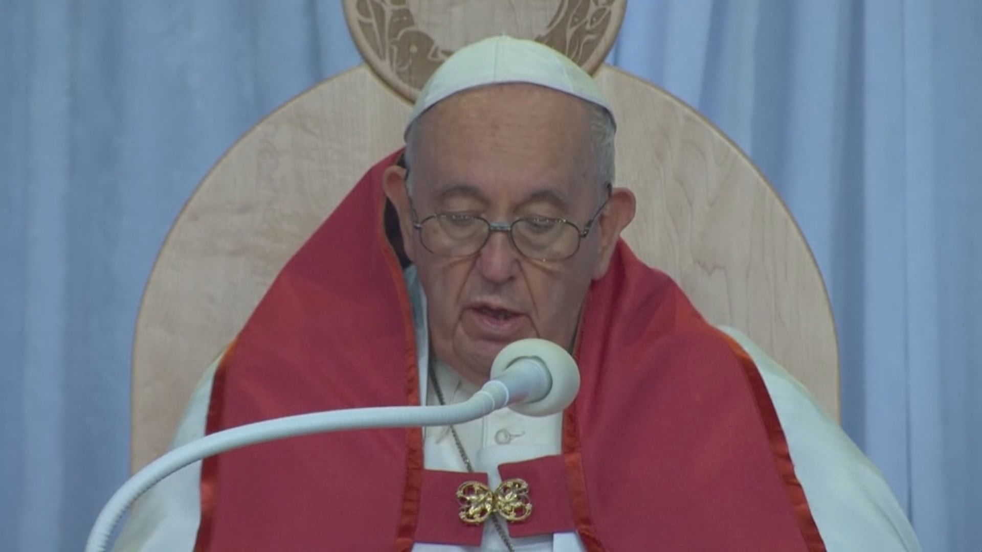 教宗主持露天彌撒　讚揚原住民重視長者傳統