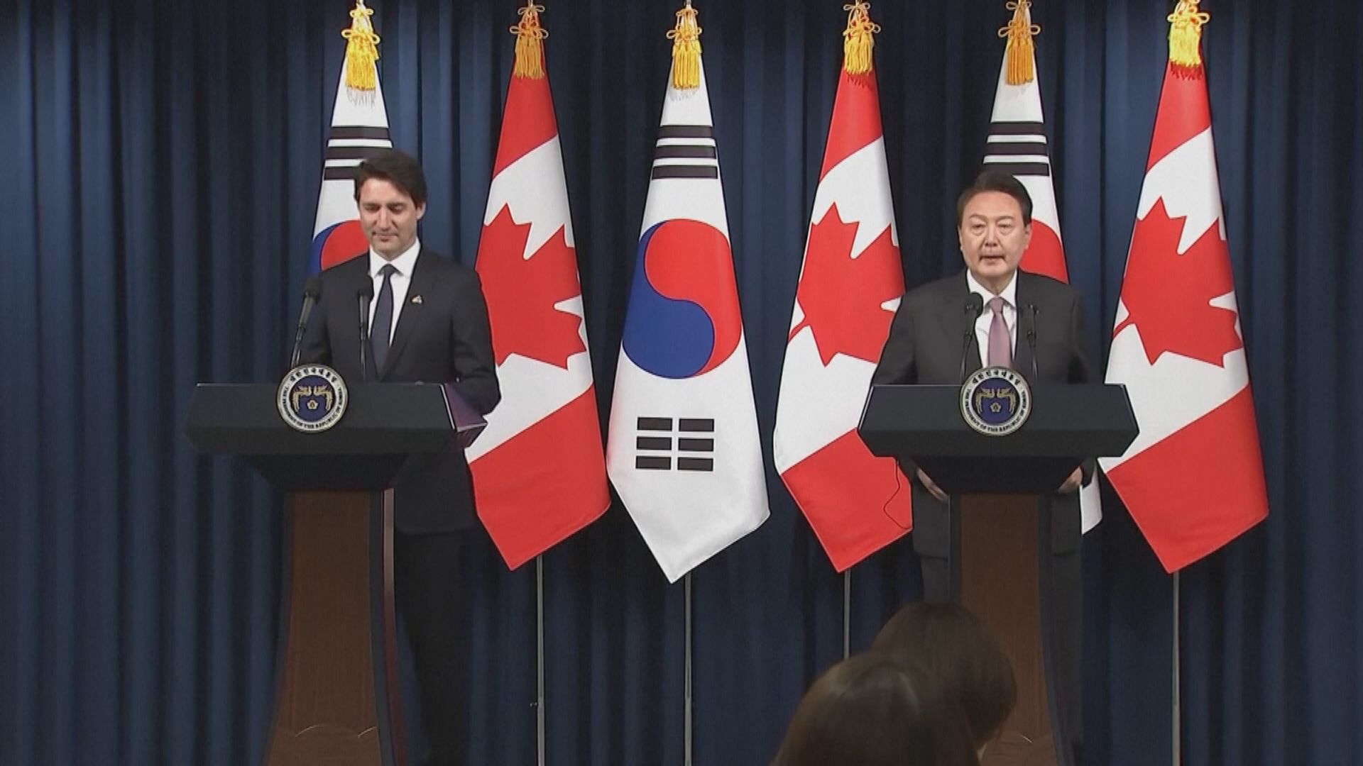 杜魯多與尹錫悅會談 簽署關鍵礦產合作等諒解備忘錄