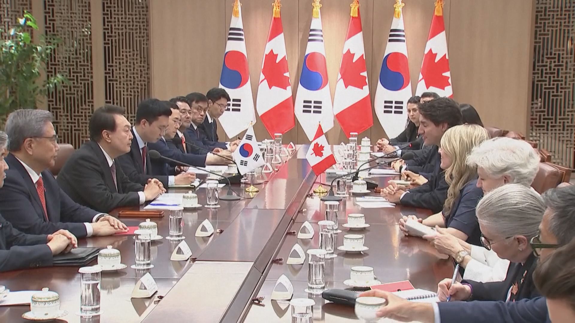 杜魯多尹錫悅同意要與中國合作 但指需就人權問題提出質疑