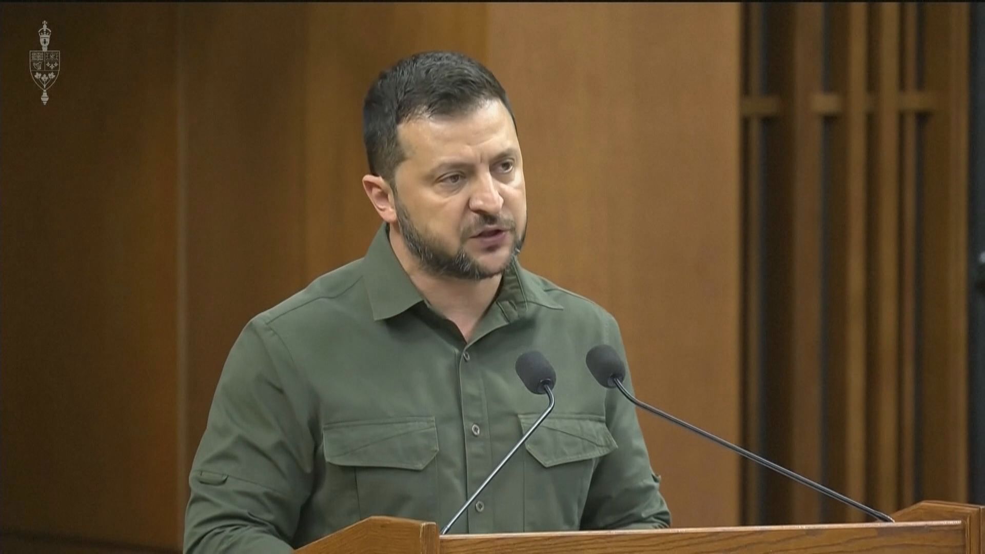 澤連斯基於加拿大國會演說 重申將戰勝俄羅斯