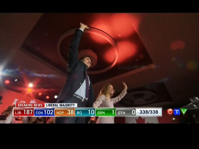加拿大自由黨勝出大選