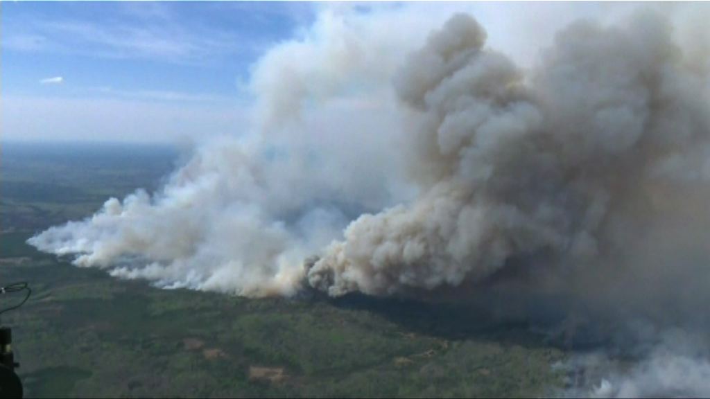 加拿大山火失控面積大幅擴大