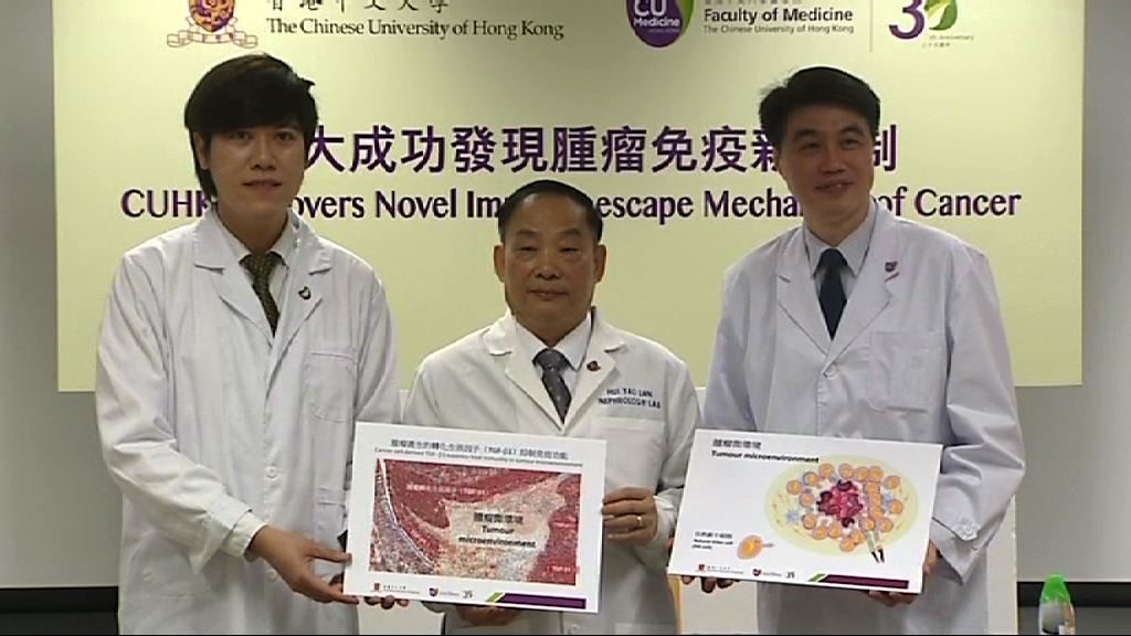 中大研究發現抑制生物分子有助抗癌