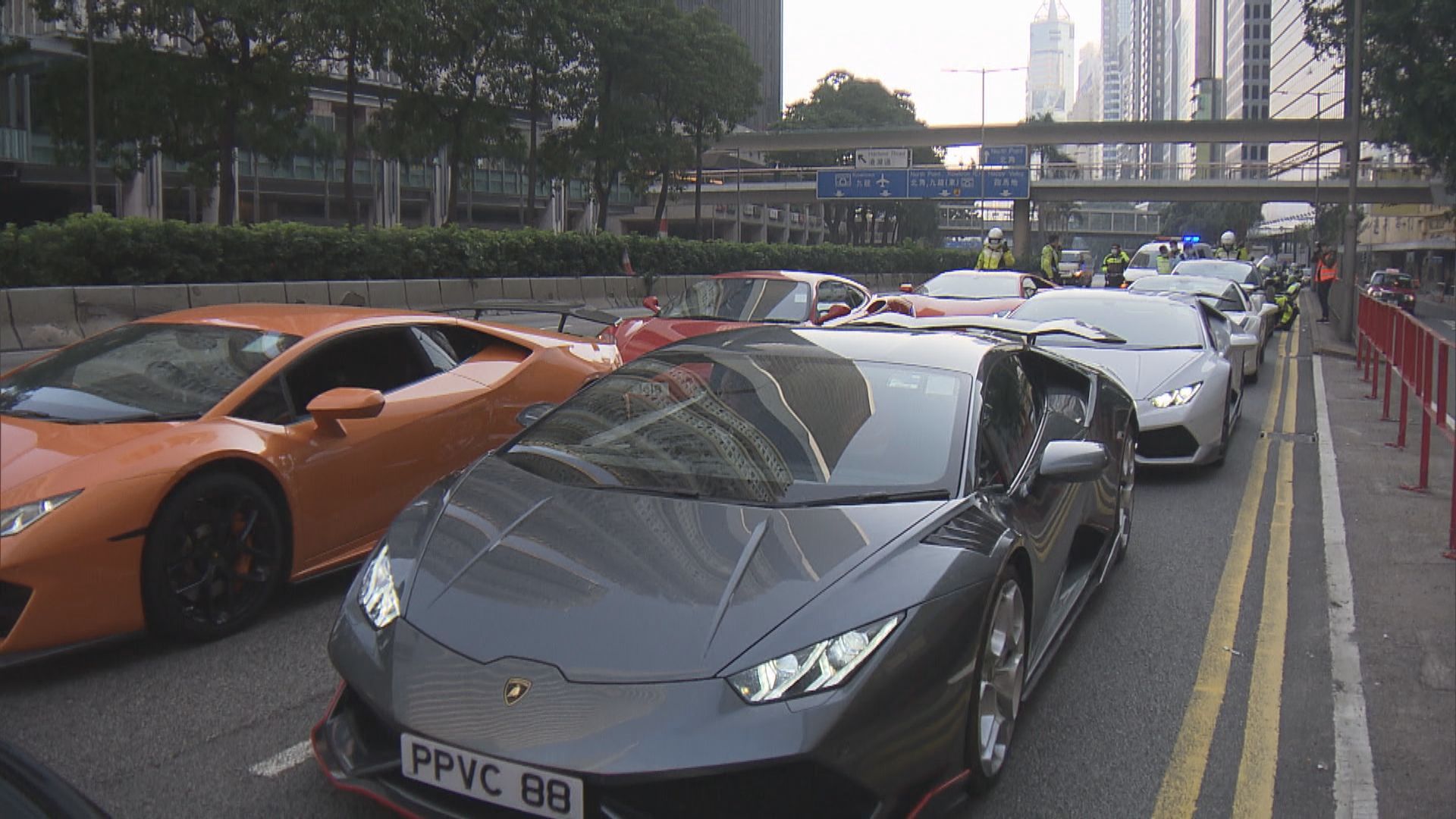 警方在港島區打擊非法賽車