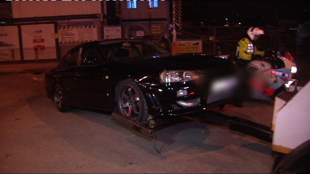 警方灣仔截5私家車涉非法賽車