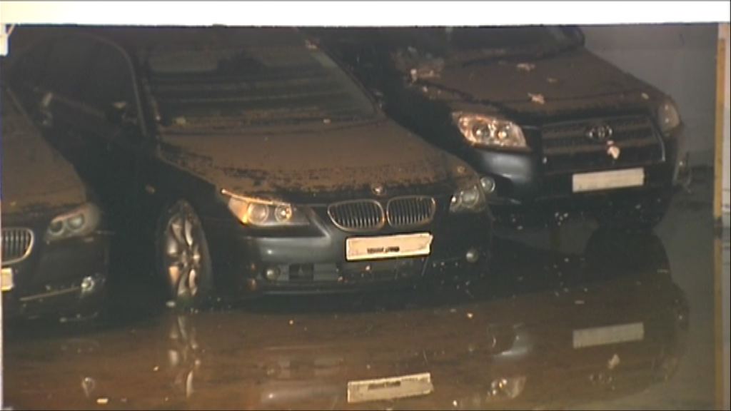 杏花邨停車場積水已大致抽走　料全部車報銷