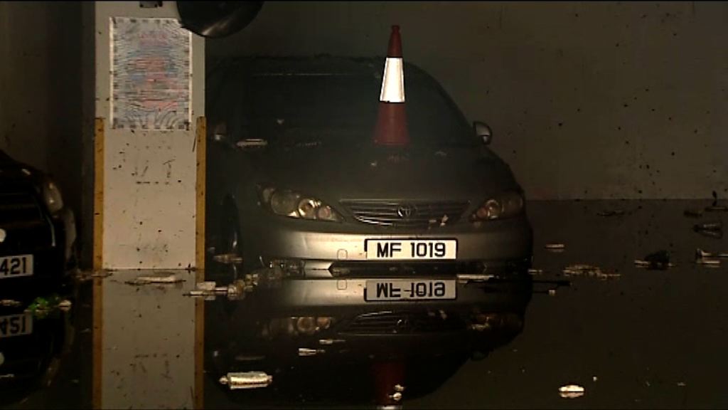 杏花邨停車場積水仍未完成清理