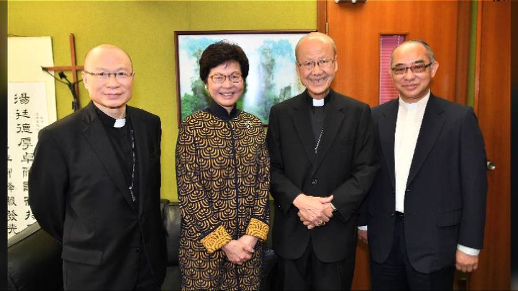 林鄭月娥晤天主教湯漢樞機