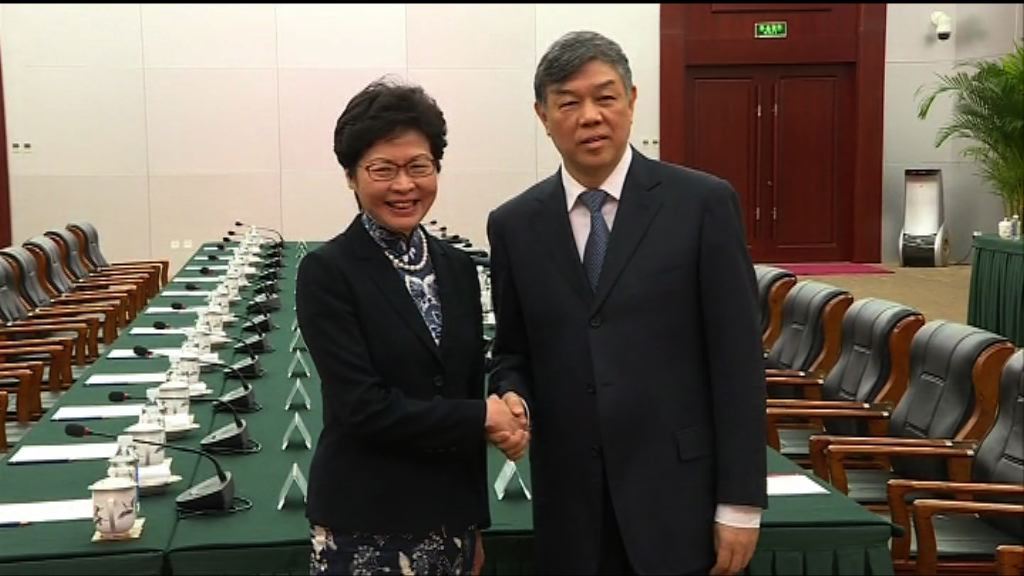 林鄭：香港可加入高鐵大家庭感高興