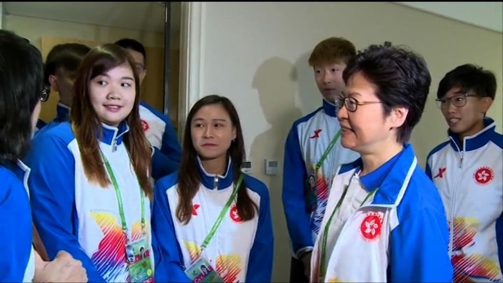 林鄭訪天津　到全運會選手村探訪港隊