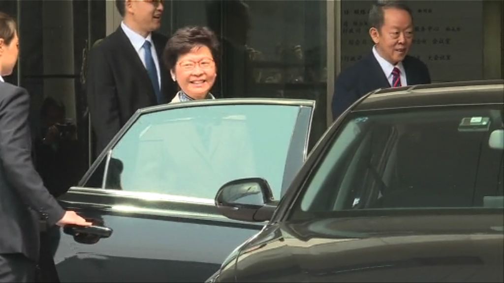 林鄭月娥見王光亞　未回應組班問題