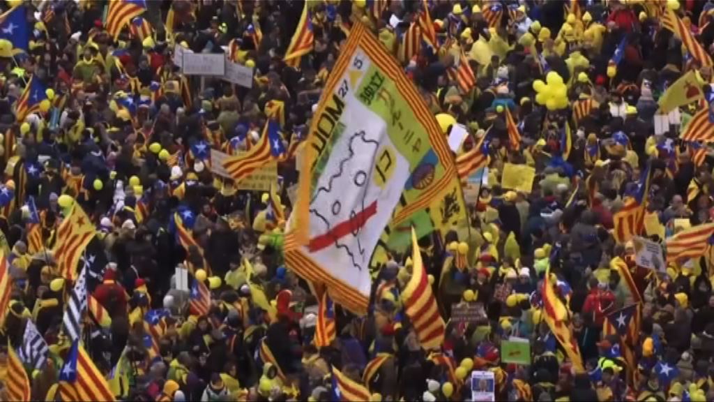 比利時數萬人示威斥歐盟漠視加泰