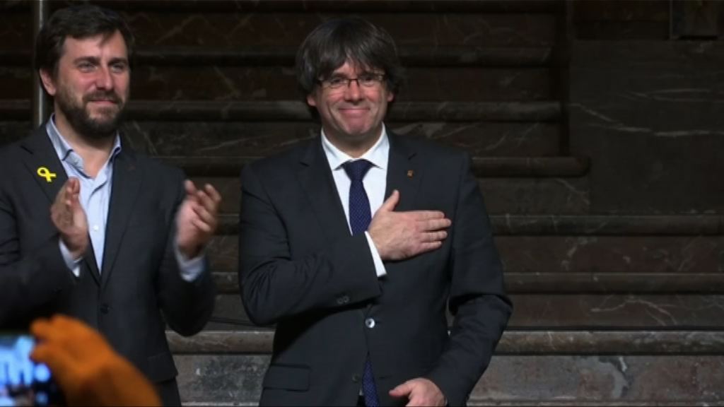 西班牙法院撤銷加泰前主席等人通緝令