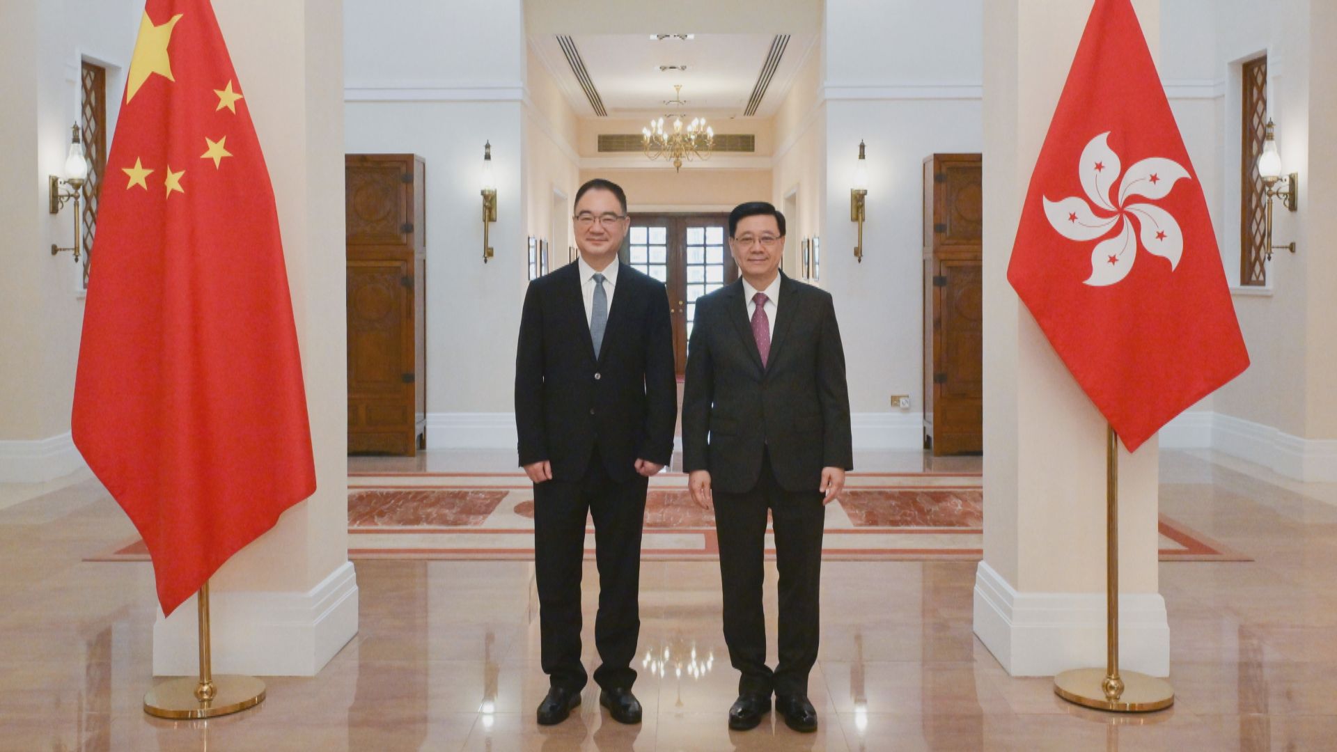 李家超與安徽省長王清憲會面