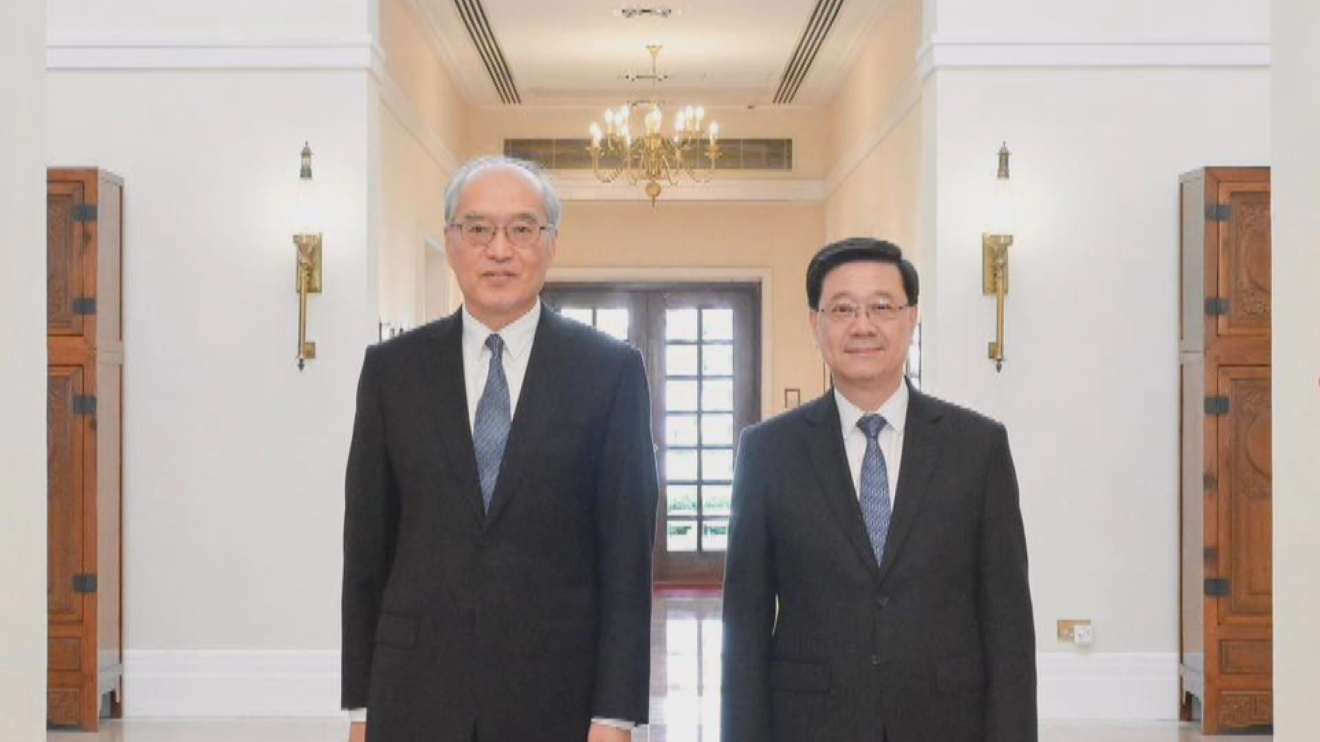 李家超與最高人民法院院長張軍會面