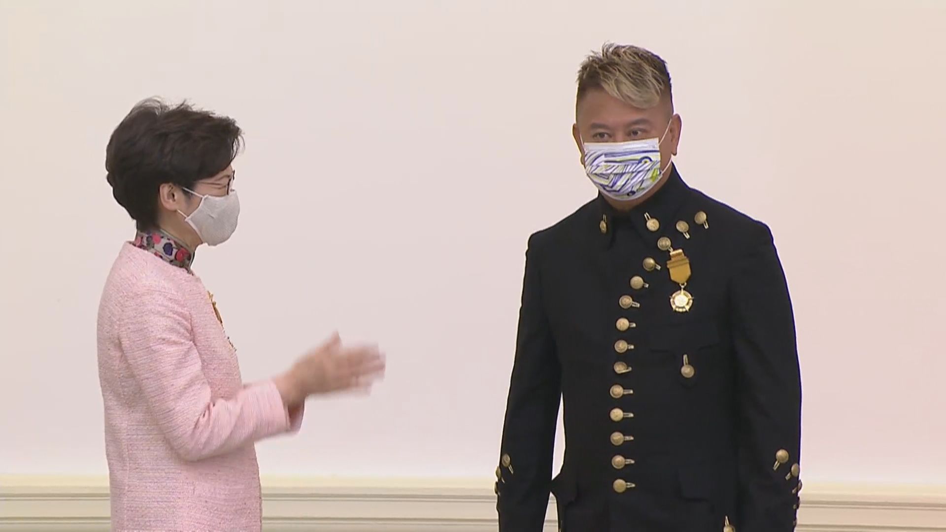 授勳儀式在禮賓府閉門進行　