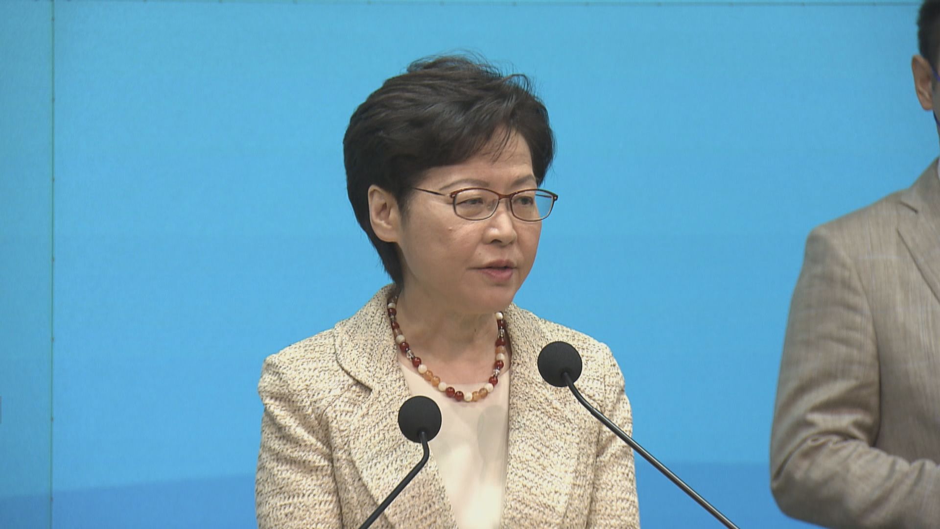 林鄭指已向中央反映以本地立法令反外國制裁法在港實施