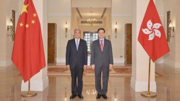 李家超與山東省委書記林武會面