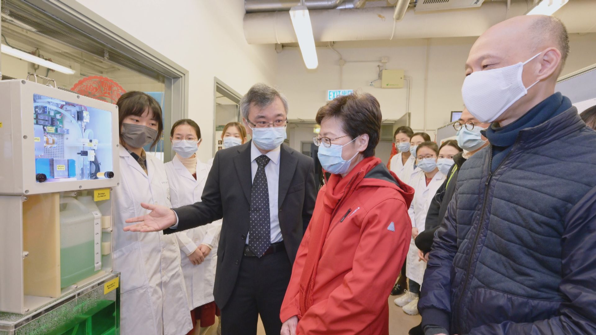 林鄭月娥探訪抗疫人員