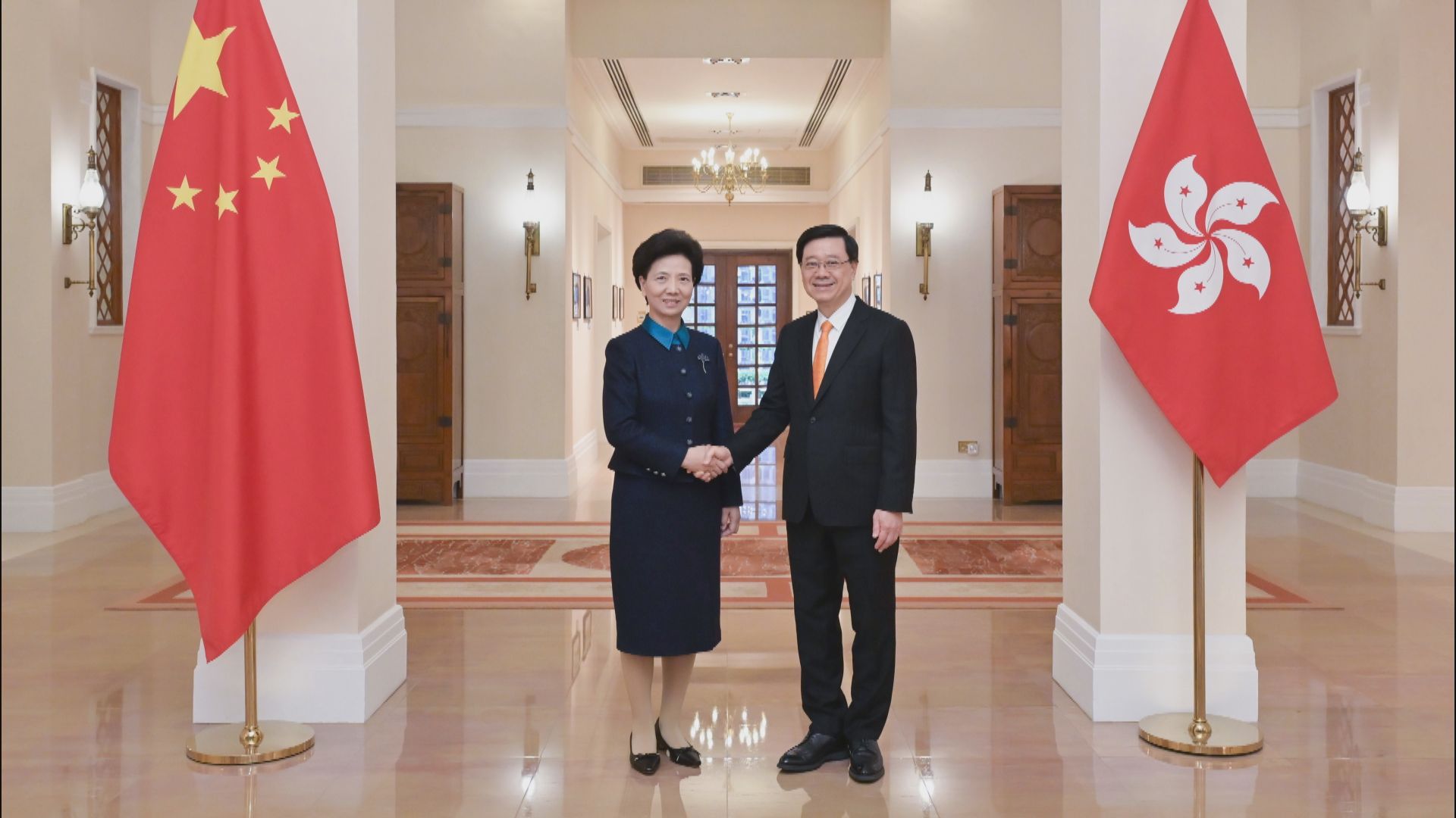 李家超與國務委員諶貽琴會面