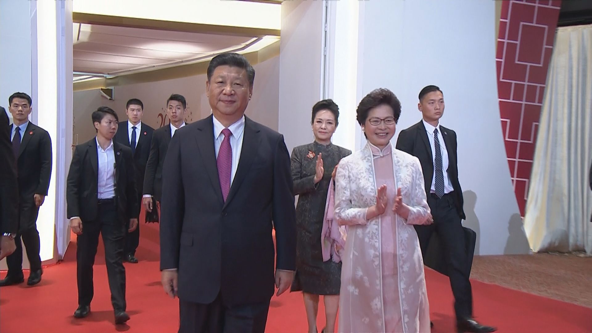 林鄭月娥說仍無法確定國家領導人會否七一訪港