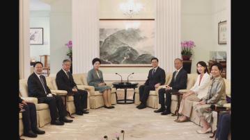 李家超歡迎全國政協副主席咸輝訪港指導